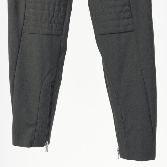 Brunello Cucinelli Anthracite Stretch-Wool Quilted Zip-Hem Trousers - Picture 5 of 13